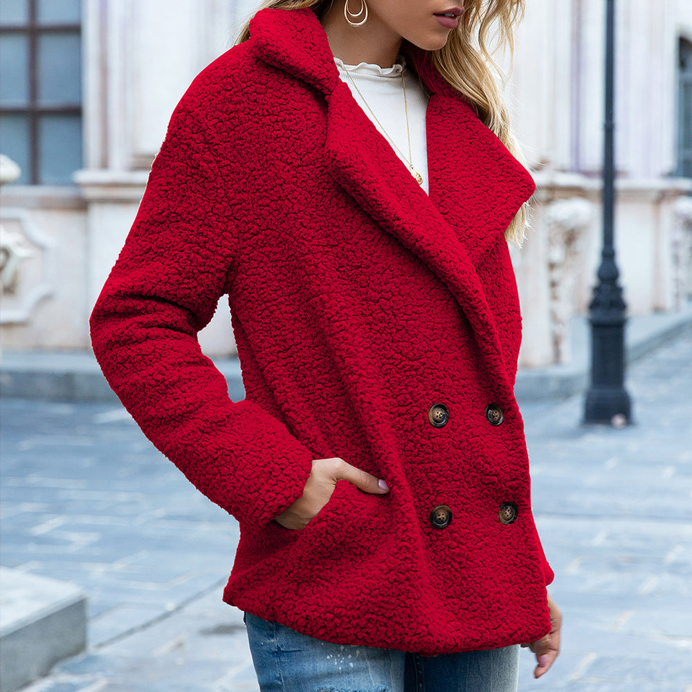 Veste Longue Douillette à Revers DOVIORA