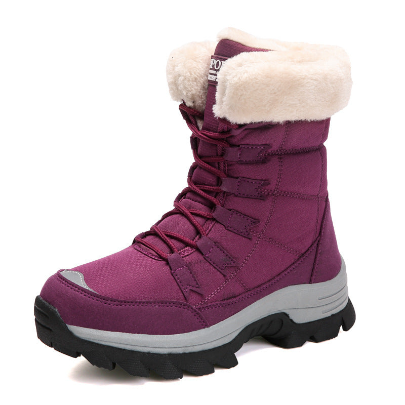 Doviora Neva – Bottes Neige Hautes Femme en Coton