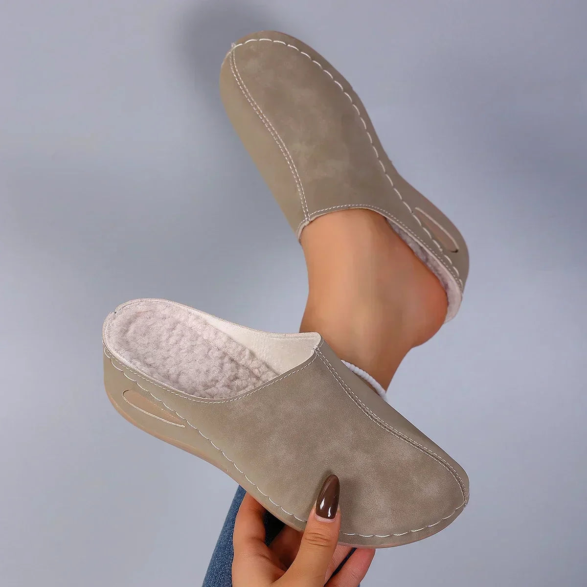 Pantoufles Orthopédiques En Polaire