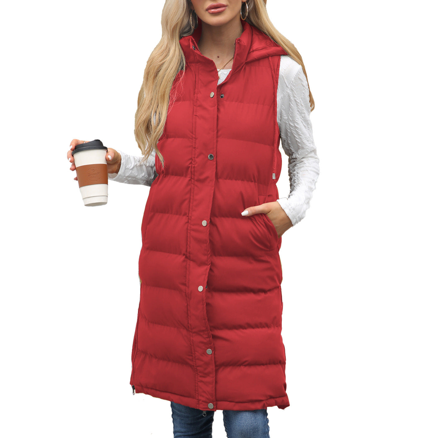 Gilet Femme Sans Manches – Capuche & Doudoune