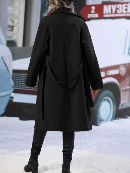 Manteau Trench Long Double Boutonnage