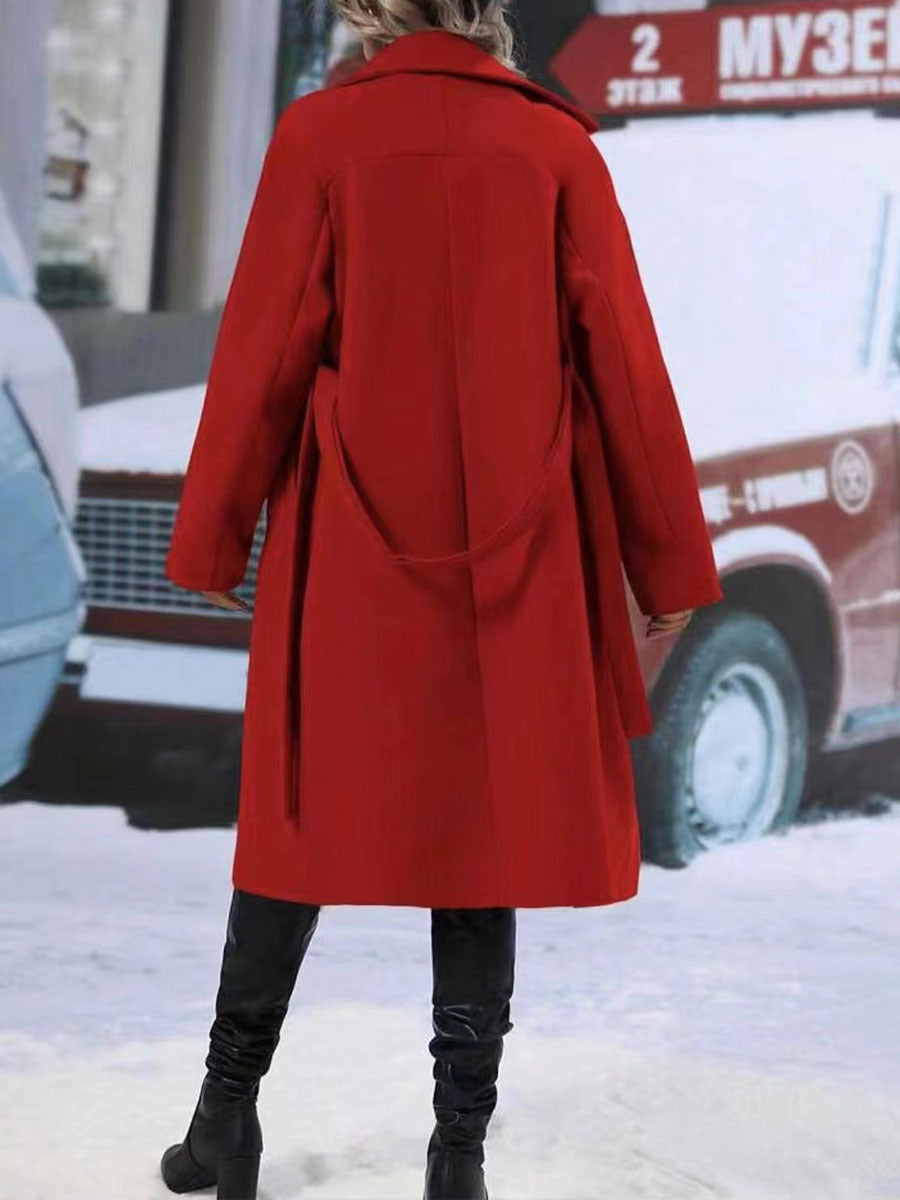 Manteau Trench Long Double Boutonnage
