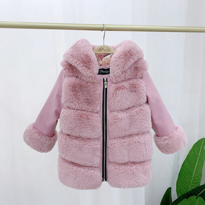 Manteau Enfant Fourré – Capuche Fourrure