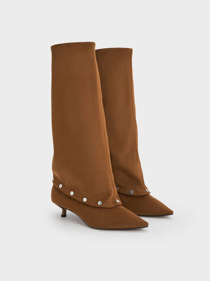 Droptop Convertible Kitten Heel Boots