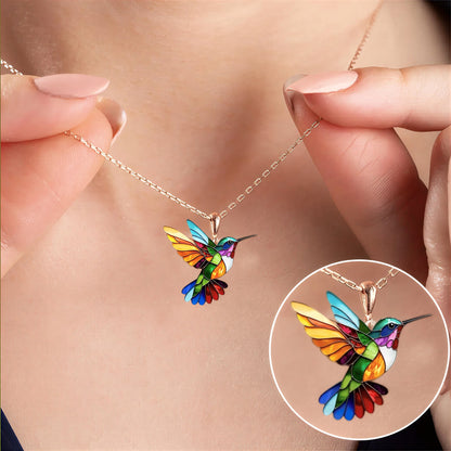 Boucles d’Oreilles Colibri Porte-Bonheur Collier Offert – Série Limitée