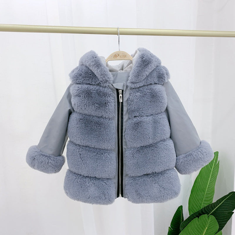 Manteau Enfant Fourré – Capuche Fourrure