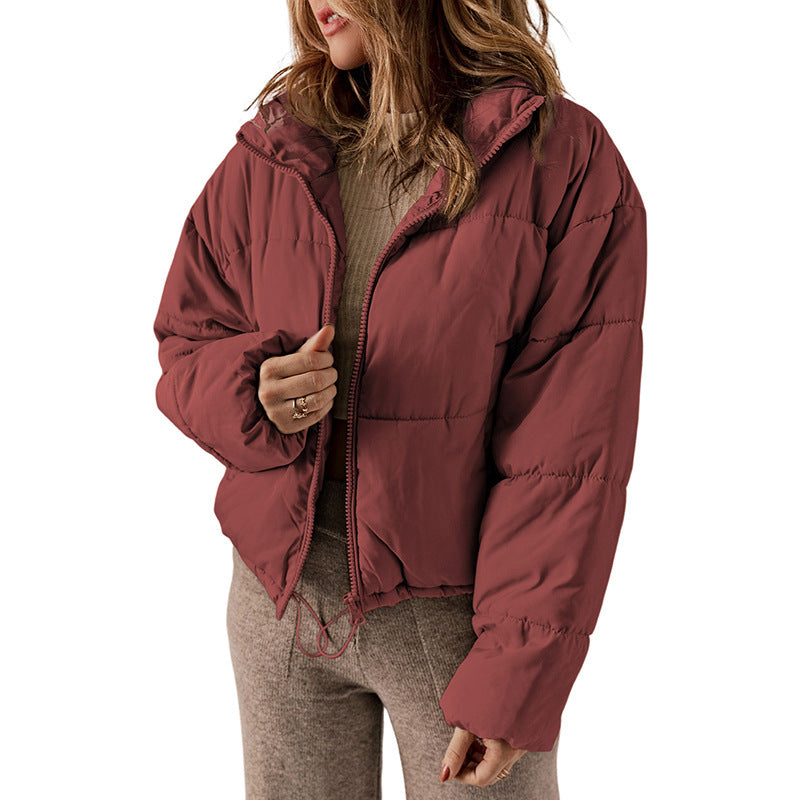 Manteau Hiver Épais à Col Montant