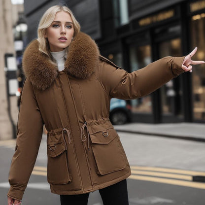 Parka Femme Courte – Doublée Polaire