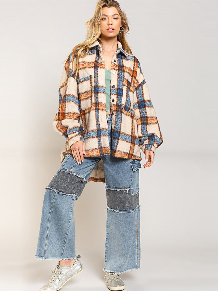 Veste Épais à Carreaux DOVIORA