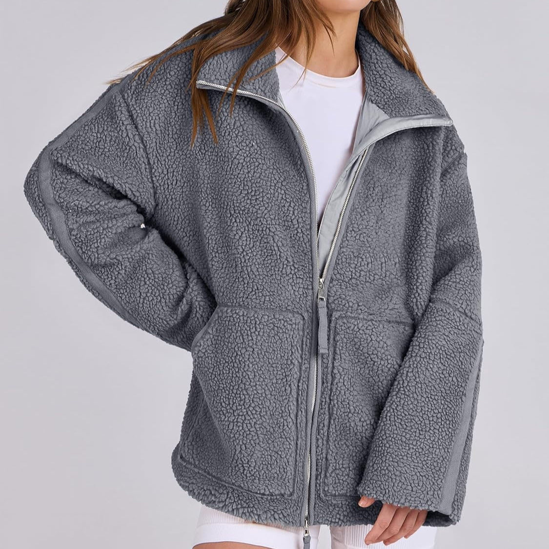 KAJA – Manteau en Teddy Doux