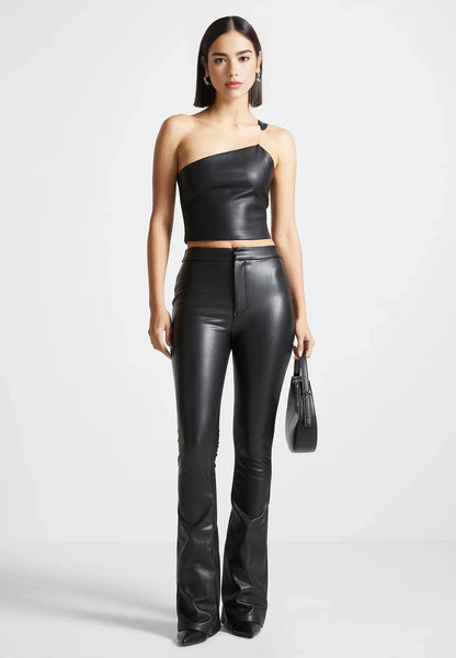 Houdini leather corset top