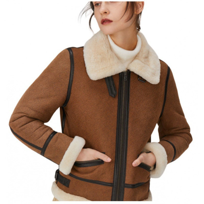 Manteau Femme Fourrure – Manches Longues
