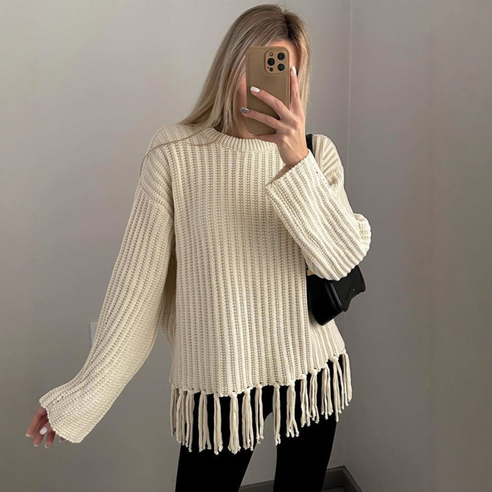 Haut Tricoté Femme Uni & Décontracté