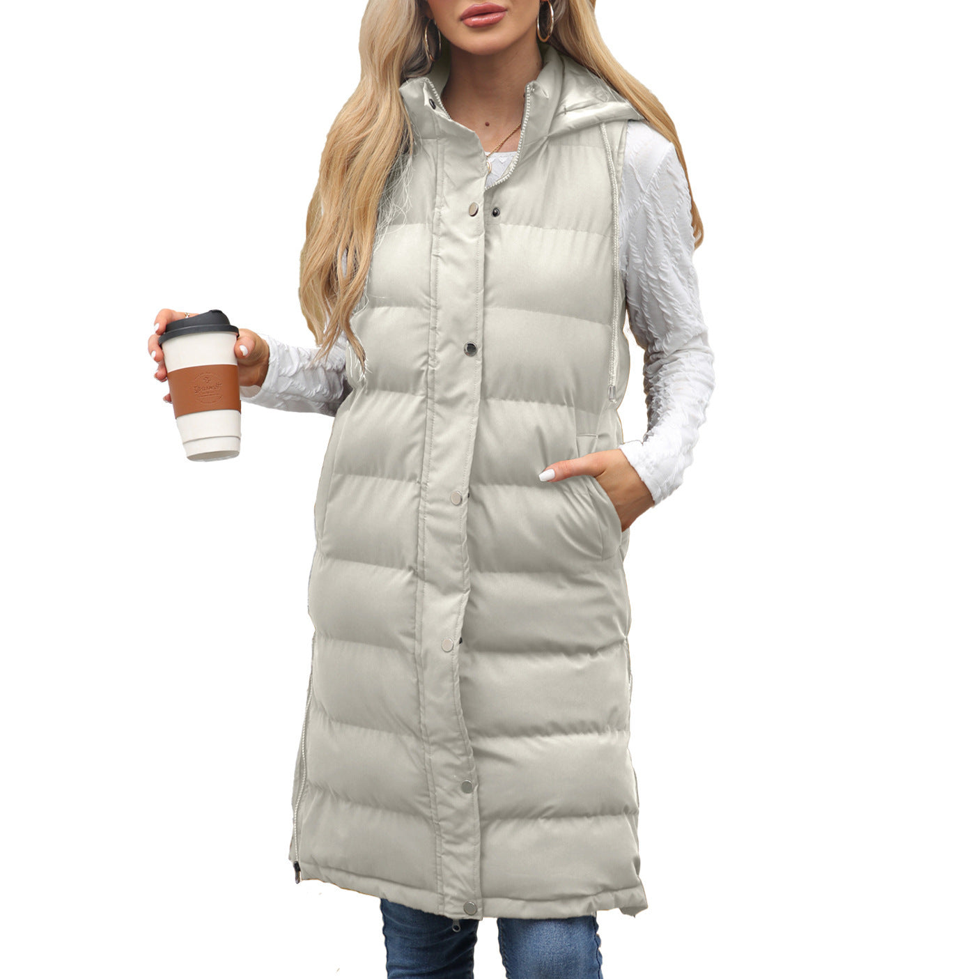Gilet Femme Sans Manches – Capuche & Doudoune