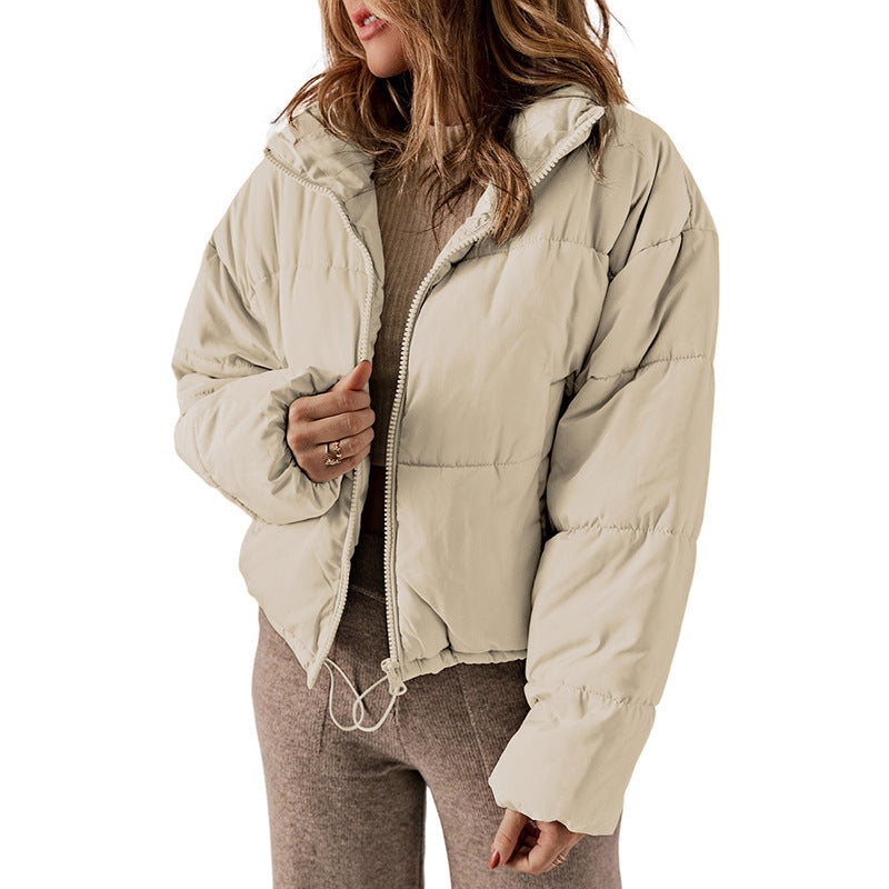 Manteau Hiver Épais à Col Montant